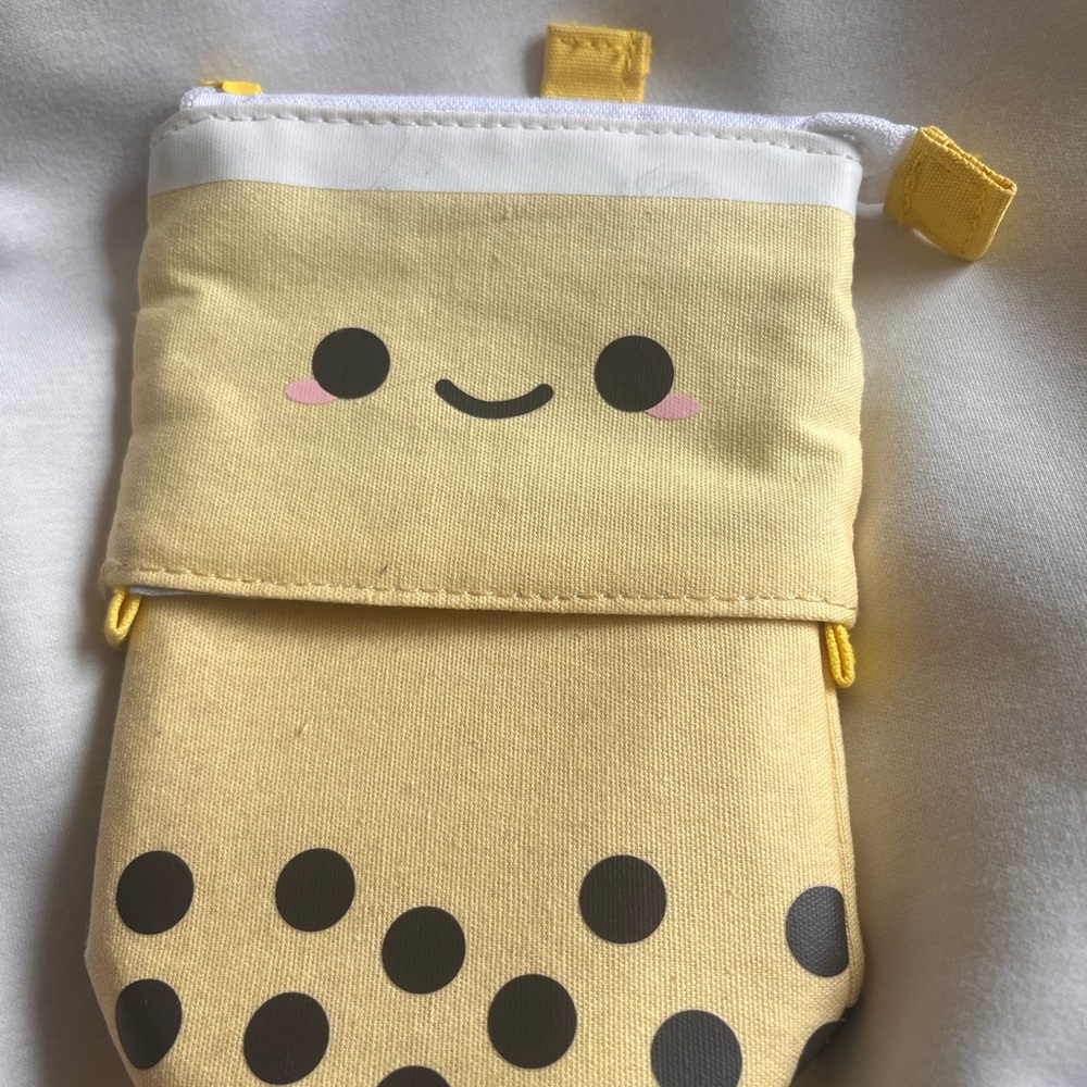 Yellow Smiley Face Kids Pouch